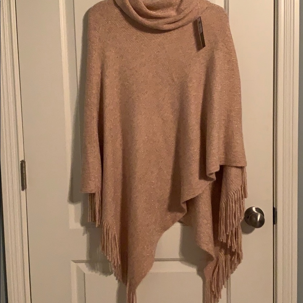 Soft pink, sparkle Poncho